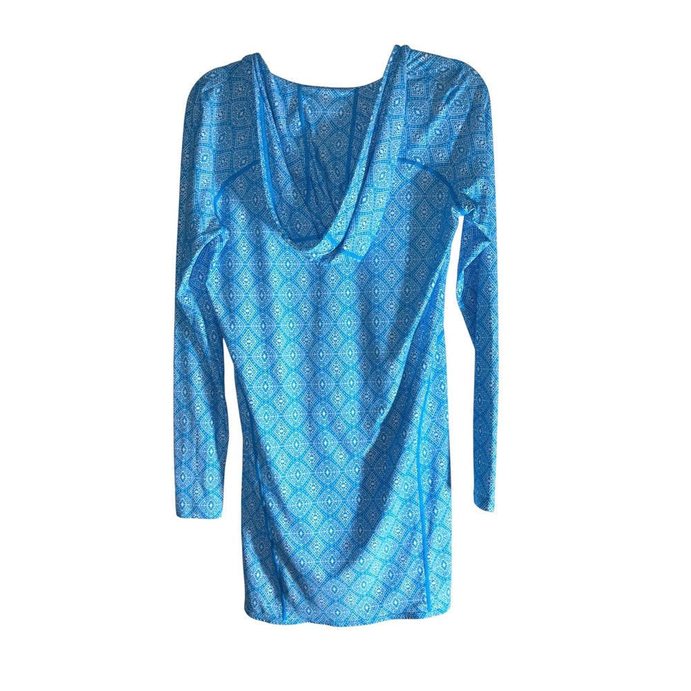 Coolibar UPF50 Hoodie Cover up dress w thumbholes sz SM Excellent‎ condition!